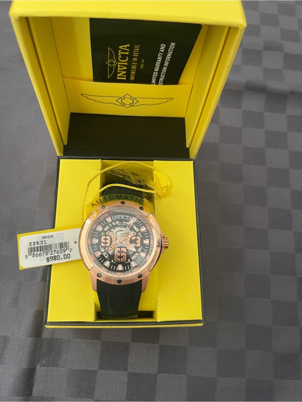Invicta Rose Gold watch automatic